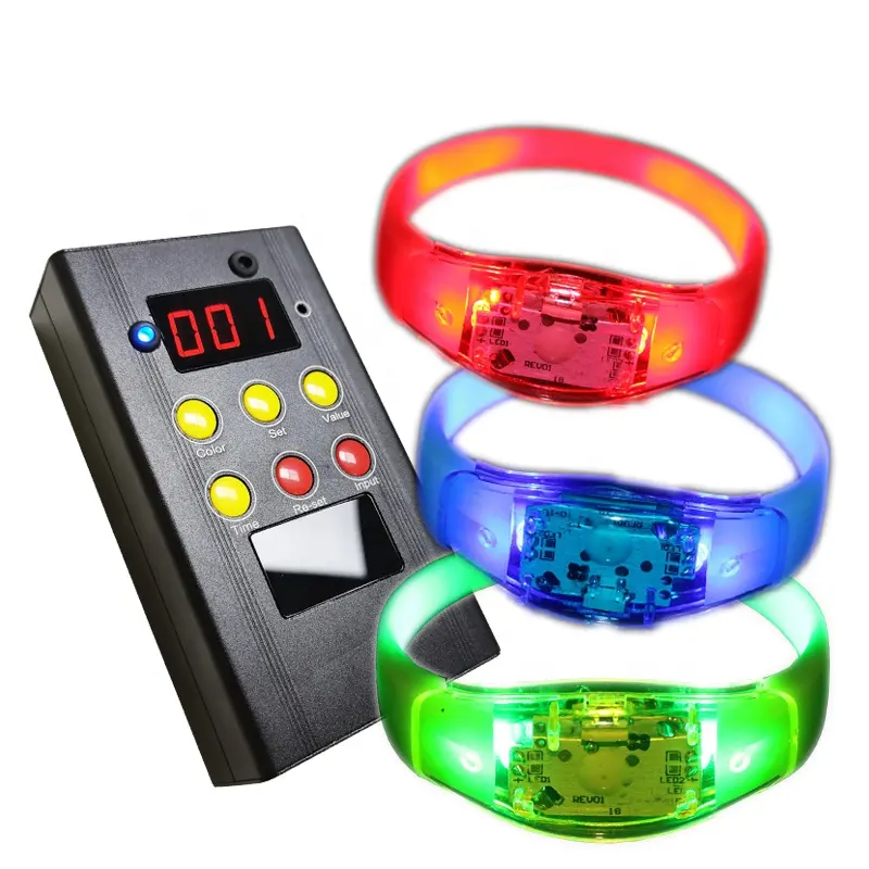 Nessun limite di distanza di gestione del tempo timer led luce dei braccialetti del wristband