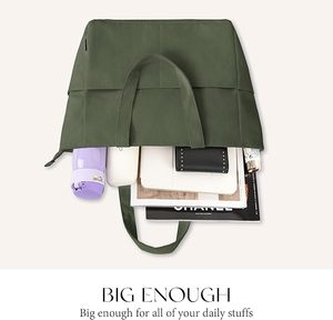 Bolso de mano de pana ligero para mujer, bolso de hombro informal con cremallera para el trabajo, compras escolares, viajes, gimnasio, decoración impresa ODM - Product Image 5