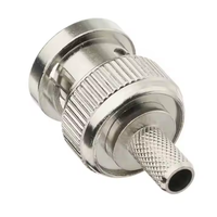Suministro de fábrica RG59 BJR240 H155, conector coaxial de radiofrecuencia de soldadura de crimpado de 50 ohmios, Rg8x, 4D-FB, 50 ohmios, BNC, H155, 1, 2, 1, 2