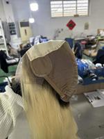 Perruque médicale sur mesure en soie, entièrement nouée à la main, en cheveux humains, pour patients souffrant de perte de cheveux suite à la chimiothérapie