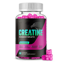 Construire l'énergie gommeuse de soutien de monohydrate de créatine musculaire pour le sport avec 3000mg de supplément de constructeur de muscles de créatine 60 bonbons