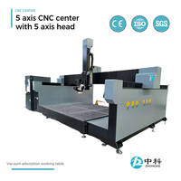 Centre d'usinage multifonction à cinq axes, machine de sculpture sur bois CNC, routeur CNC rotatif adapté à la transformation de différents modèles