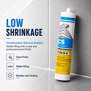 Mastic silicone élastique haute performance 300 ml – Excellente adhérence pour joints <span class=keywords><strong>de</strong></span> salle <span class=keywords><strong>de</strong></span> bain, <span class=keywords><strong>douche</strong></span>, évier, <span class=keywords><strong>baignoire</strong></span>, toilettes et carrelage - Product Image 4