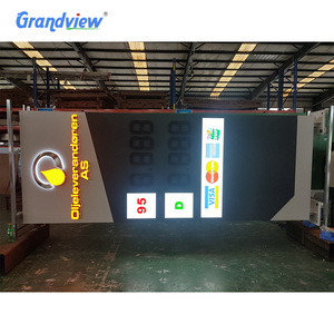 Benzina esterna pubblicità pilone <span class=keywords><strong>cartello</strong></span> <span class=keywords><strong>stradale</strong></span> stazione di benzina Custom Led prezzo segno - Product Image 6
