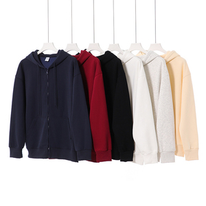 Sudadera con Capucha para Mujer, 350GSM, Gruesa, para Fitness, Otoño Invierno, Estilo Urbano, Básica, Holgada, con Cierre, Ligera y Transpirable - Product Image 1