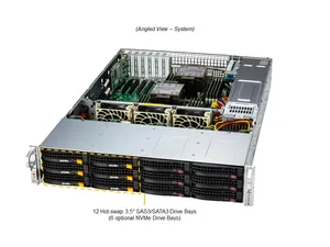 เซิร์ฟเวอร์ Supermicro 2U รุ่น SSG-621E-ACR12H เซิร์ฟเวอร์จัดเก็บข้อมูลแบบ Dual Socket E (LGA-4677) รองรับโปรเซสเซอร์ Xeon Scalable รุ่นที่ 5/4 ของซูเปอร์ไมโคร - Product Image 4
