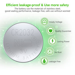 Petit pack de 5 piles bouton EBL CR 2032 3V au lithium pour AirTag et porte-clés - Product Image 4