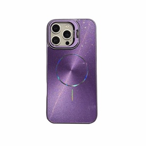 New Ice pha lê CD kết cấu long lanh vòng tròn tốt từ trường hợp điện thoại cho iPhone 16 15 14 13 Pro Max với Hidden lens Bracket Bìa - Product Image 6