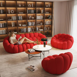 북유럽 럭셔리 버블 카우치 맞춤형 거실 소파 가구 벨벳 패브릭 버블 풋볼 소파 압축 섹셔널 소파 - Product Image 1