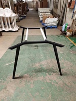 Cadre de table de conférence en métal blanc en forme de A, pied de table robuste en acier pour table de réunion de bureau