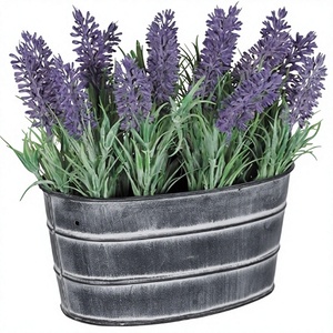 Pots en zinc peints à la main, jardinières en fer faites à la main, pots en zinc pour la maison, le jardin, le balcon, jardinières multifonctionnelles - Product Image 1