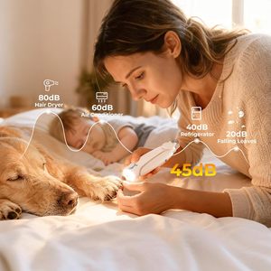 Nouveau design 2026 – Coupe-griffes 2-en-1 silencieux et rechargeable par USB avec protection anti-éclaboussures et 2 lumières LED <span class=keywords><strong>pour</strong></span> chiens de petite, moyenne et grande taille - Product Image 4