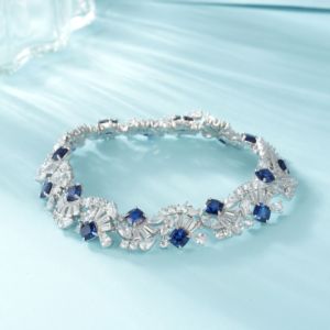 Bracelet en argent 925 avec émeraude cultivée, idéal pour les soirées festives, un super cadeau surprise pour les filles - Product Image 6