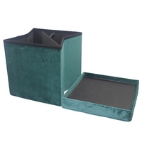 Personnalisé Salon Canapé En Tissu de Luxe Velours Pouf de Rangement Pliable Tabouret Chaise