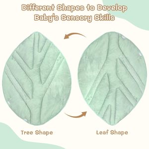 <span class=keywords><strong>Tapis</strong></span> d'activité en forme de feuille pour bébé jouets sensoriels <span class=keywords><strong>tapis</strong></span> de gymnastique pour bébé - Product Image 2