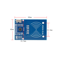 Modul induksi RFID MFRC522 | Papan sirkuit pembaca kartu RF RC522-RFID | Stok 13.56MHz