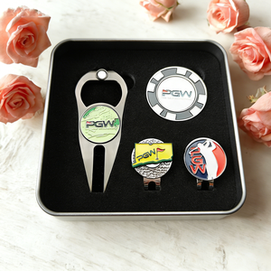 Set de Regalo de Golf Profesional de Fabricantes: Abrebotellas, Herramienta para Divots, Marcador de Pelota de Golf de Alta Calidad, Fichas de Póker y Marcador de Pelota de Anime Económico - Product Image 6