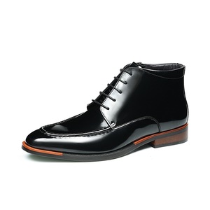 Botas Cortas de Cuero Genuino para Hombre de Alta Calidad, con Cordones, Ideales para Ocasiones Formales y de Negocios - Product Image 2