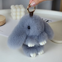 Jouets Songshan, mini lapin en peluche coloré et mignon, pendentif cadeau, 15 cm, peluche de lapin douce, porte-clés pour sac à dos, charme