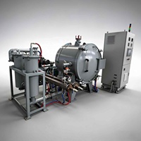 Four horizontal haute température 1600°C avec contrôle précis de la température pour le fluorure de magnésium (MgF2), le carbure de bore et l'argon