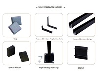 Panneaux de clôture de jardin modernes en aluminium noir, alliage 6063, anti-rouille, revêtement poudré, pour la sécurité de la propriété