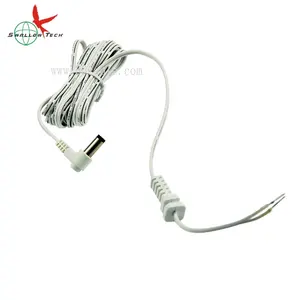 Cable de CC para portátil, Cable adaptador de corriente de 12V CC con Cable plano negro y rojo de 5,5x2,5 MM
