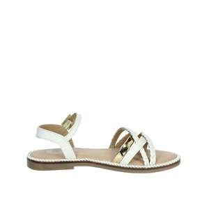 Sandalo Gioseppo da bambina 75336 bianco con cinturino intrecciato alla caviglia, modello estivo - Product Image 4