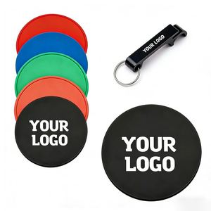 Sous-verre populaire en PVC, caoutchouc et silicone pour bars, restaurants, hôtels, cadeaux promotionnels d'entreprise, sous-verre personnalisé avec logo - Product Image 1
