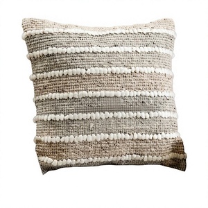 Worldwide Hot Sell Bohemian Home Decor Wool Boho Cushion Cover Handwoven Non-Toxic Removable Washable <b>Throw</b> Pillow - Product Image 1