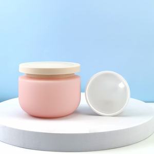 عبوة كريم تجميل بلاستيكية وردية واسعة الفوهة سعة 250 جرام/8 أونصة متوفرة في المخزون، مناسبة لقناع الوجه والشعر ومقشر الجسم وزبدة الكريمة - Product Image 2