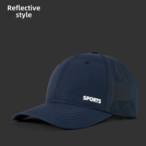 Topi Jaring Pelindung Sinar UV Musim Panas untuk Pria Wanita Topi Bisbol Lari Anti Air Topi Penglihatan Malam Bersepeda Topi Cepat Kering Luar Ruangan - Product Image 4
