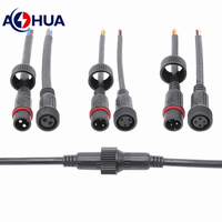 Cordon d'alimentation personnalisé UK-Plug câble étanche M23 3PIN prise mâle femelle en plastique moulé avec fil de signal d'alimentation LED 2 ~ 6Pin