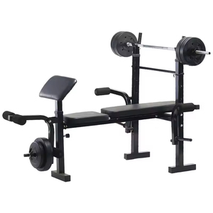 Banc de musculation multifonctionnel réglable en métal <span class=keywords><strong>pour</strong></span> exercices corporels à domicile, avec haltères inclinables - Product Image 6