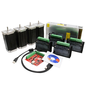 ชุด CNC ไฮบริด 4 แกน พร้อมมอเตอร์สเต็ปเปอร์ Nema 23 DM542/TB6600 แรงบิด 2.8 นิวตันเมตร กระแสไฟ DC 36V 3A พร้อมชุดจ่ายไฟ Mach3-Nema23 รุ่น <span class=keywords><strong>57BYG250H</strong></span> - Product Image 1