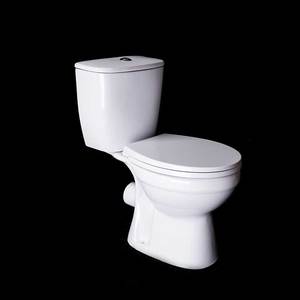 Ensemble de sanitaires en céramique de style européen, 2 pièces, toilettes à chasse d'eau par gravité Vitra, siphon en P, WC Vitra, toilettes deux pièces - Product Image 1