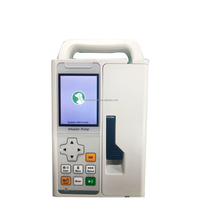 Pompe à perfusion médicale automatique à écran couleur portable, clinique vétérinaire, hôpital humain, haute précision