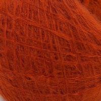 Warm Rust Red Chenille Yak-like Fancy Yarn 1/14Nm Vegan Recycled Dyed Rugged Soft-High Warmth