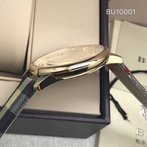 Reloj de Pulsera de Nylon de Lujo Hecho a Mano con Correas Intercambiables de Colores, Movimiento de Cuarzo, Caja de 5mm de Grosor, Analógico, Tela Dorada - Product Image 5