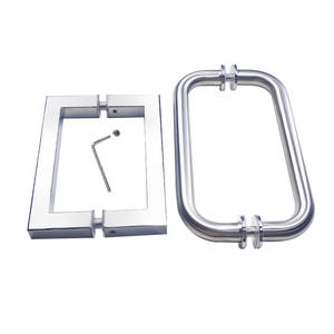 Canto polido deslizante porta do chuveiro Semi-Frameless deslizante chuveiro gabinete alumínio perfil - Product Image 4