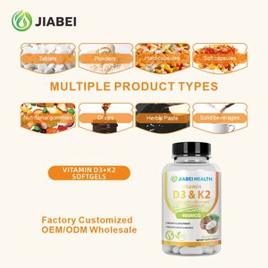 Integratore di Softgel per adulti su misura di <span class=keywords><strong>vitamina</strong></span> <span class=keywords><strong>D3</strong></span> + K2 per adulti OEM/ODM integratore per la salute delle ossa in capsula Softgel - Product Image 5