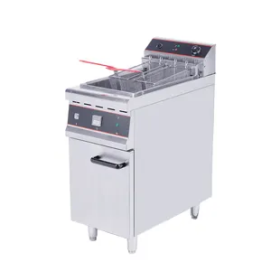 Professional Factory 1-Tank 2-Basket Stainless Steel Deep Fryer Electric Commercial Electric Fryer for restaurant