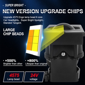 ไฟตัดหมอก LED สามสีความสว่างสูงพิเศษขนาด 3 นิ้ว, ไฟหน้า LED รุ่น Lada Universal, เลนส์ไฟตัดหมอกแบบโปรเจคเตอร์ - Product Image 5