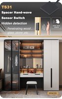 VST Furniture Lumière LED Cachée Cloison Onde Main Capteur Interrupteur pour Armoire Lumière