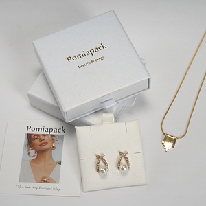 2025 New Custom Logo giấy trắng tông Nhẫn ngăn kéo Bao bì hộp đồ trang sức và túi xách - Product Image 4