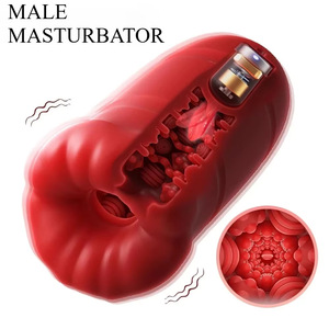 Masturbador Automático Masculino con Vibración y Simulación de Lengua, Entrenador de Pene, Ejercitador, Juguetes Sexuales con Forma de Vagina - Product Image 1
