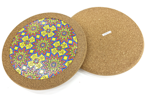 Custom Eco-Friendly Heat Resistant Luxury Ceramic <strong>Cork</strong> <strong>Trivet</strong> Embossed Mats - Product Image 6