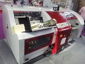 180 cicli di alta velocità automatica Offset stampato libro di carta macchina per cucire Note libro rilegatura filo macchina per cucire con vassoio olio - Product Image 2