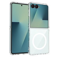 Étui transparent magnétique en TPU et PC anti-rayures pour Samsung Galaxy Z Flip 8, coque de protection transparente pour Samsung Z Flip 8