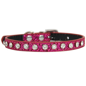 Wholesale PU Leather <b>Glitter</b> Pet Collar Rhinestone Dog Cat Collar Sparkle Puppy Necklace Fashion Accessories - Product Image 3