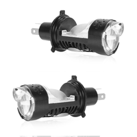Nouvelle vente en gros d'usine : Lentille de projecteur et ampoule LED H4 6000K 100W 10000 Lumens 12V, ajustement universel pour voiture, moto et motocyclette
